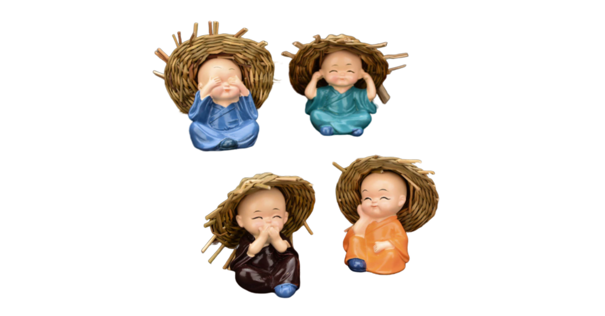 Lot De 6 Chapeaux De Paille Anciens Pour Poupées – Bon état, Vintage